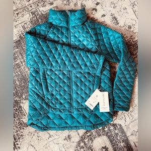 Athleta Whisper Featherless Jacket XS | Borealis Green